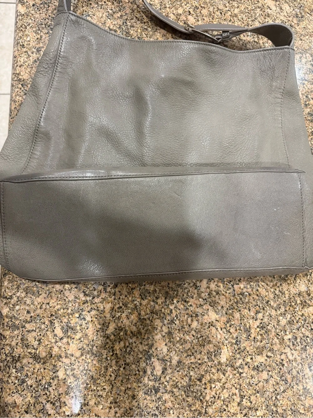 Tory Burch Taupe brody pebbled leather bag